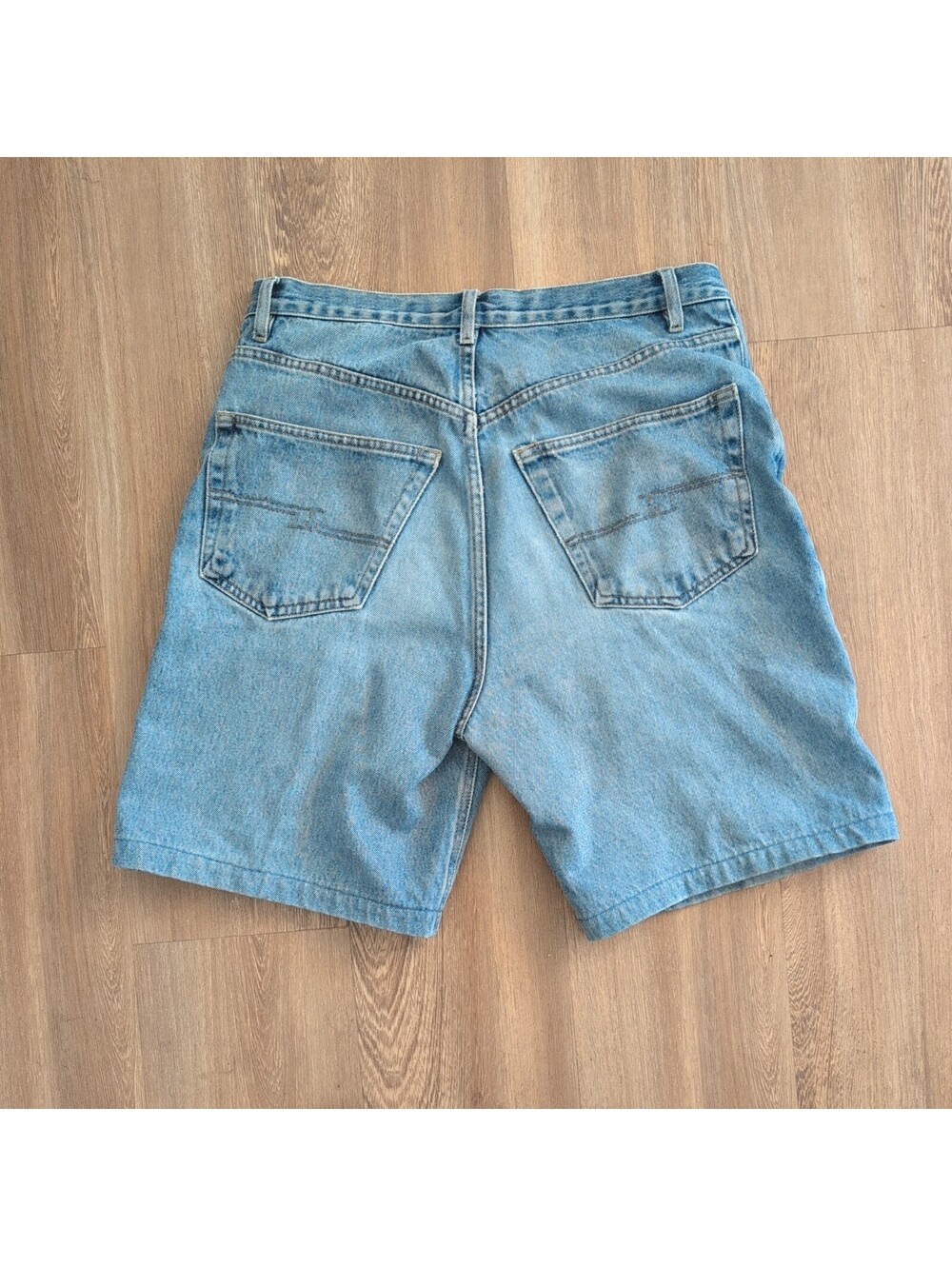 Bugle Boy looser Jean Shorts Mens 32 Light Wash Retro 90s Baggy street wear